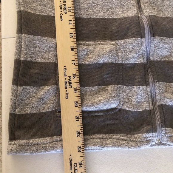 Croft & Barrow Size Medium Shacket Gray on Gray Full Zip Shirt/Jacket - Picture 11 of 12